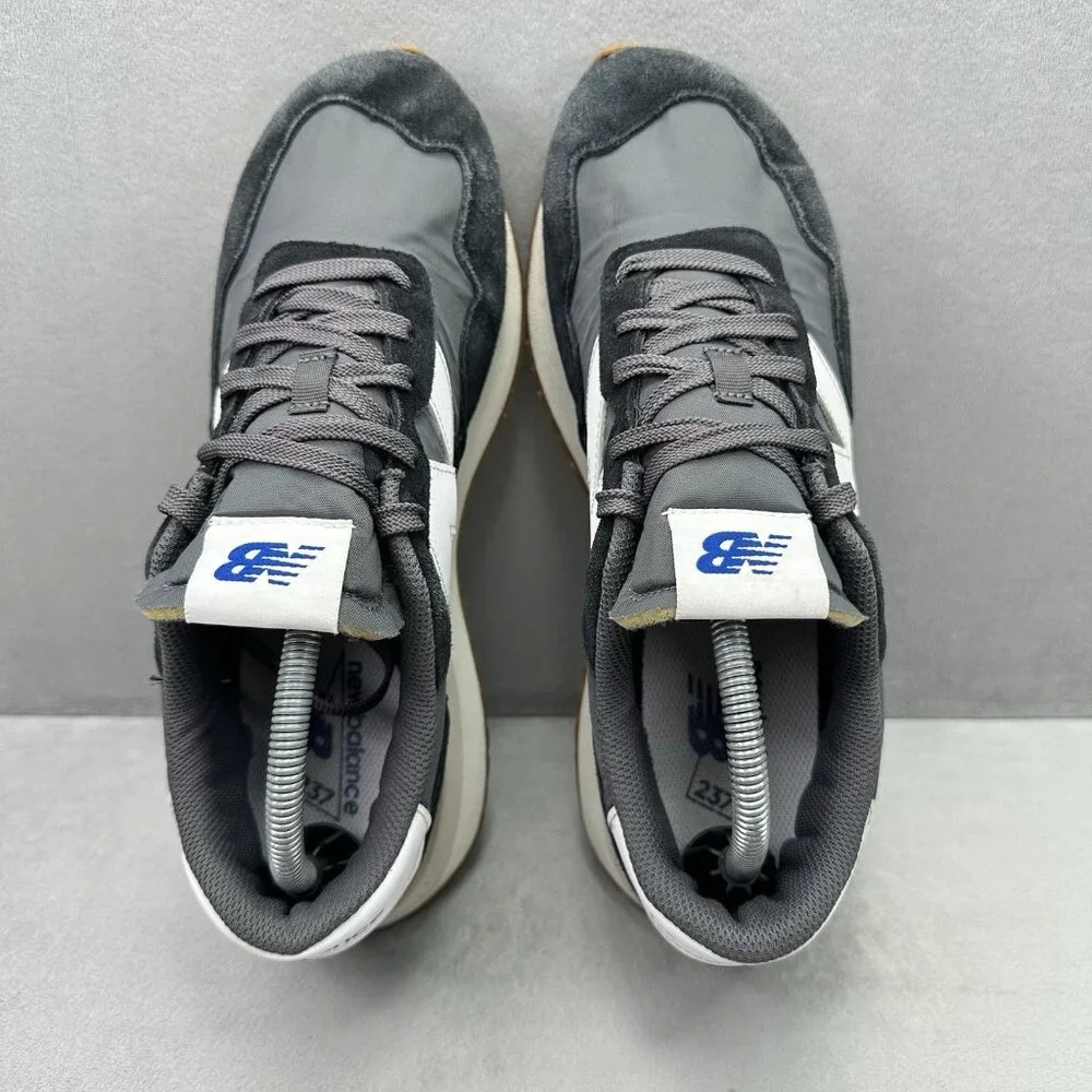 New Balance 237 Mens‎ Size 9 (D) Shoes Black Gray Gum Athletic Casual Sneakers